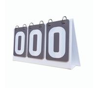 harayaa Tableau de Bord Flip Tableau de Bord Multi Sports Table 3 Chiffres Score Compteur de Score pour Le Volley-Ball Football, Gris