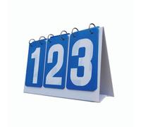harayaa Tableau de Bord Flip Tableau de Bord Multi Sports Table 3 Chiffres Score Compteur de Score pour Le Volley-Ball Football, Bleu