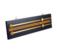harayaa Tableau de Marquage Billiard Scoreboard Tableau de Score Panneau Indicateur Compteur en Bois Classique avec Réglettes en Alliage Doré par Boucle, Noir