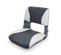 harayaa Tabouret Pêche pour Bateau avec Dossier Compact et Arrondi Construction en Cuir PVC Résistant aux Intempéries Rembourrage en Coton Façonné Adapté aux, Gris Et Blanc, style to 5