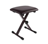 harayaa Tabouret Réglable Banc Clavier Siège Tabouret X Pliable Confort en Mousse avec Revêtement PU et Structure en Acier Renforcé avec Patins Caoutchouc Adapté à Répétitions Cours Concerts