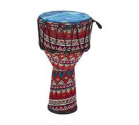 harayaa Tambour Africain Percussion Main Instrument Musical Djembé PVC Portable Conception Unique Adapté Aux Enfants Débutants Adultes Loisirs Créatifs Étude, Rouge