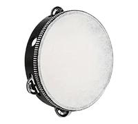 harayaa Tambourin Enfant Instrument Percussion Jouet Tambour Main Éducatif Cloche Polyester Convient à l'Éducation Précoce Classes de Musique Ateliers, Diamètre 20cm