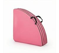 harayaa Tapis de Danse Pratique Tapis de Gymnastique Coussin d'Atterrissage Tapis Pliable Absorption d'Impact en Mousse EPE Bord Zippé pour Pole Poignées, Diamètre 160 10 Cm