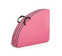 harayaa Tapis de Danse Pratique Tapis de Gymnastique Coussin d'Atterrissage Tapis Pliable Absorption d'Impact en Mousse EPE Bord Zippé pour Pole Poignées, Diamètre 150 5 Cm