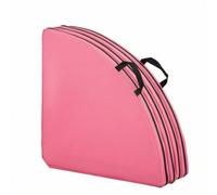 harayaa Tapis de Danse Pratique Tapis de Gymnastique Coussin d'Atterrissage Tapis Pliable Absorption d'Impact en Mousse EPE Bord Zippé pour Pole Poignées, Diamètre 120 5 Cm