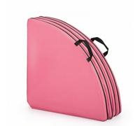 harayaa Tapis de Danse Pratique Tapis de Gymnastique Coussin d'Atterrissage Tapis Pliable Absorption d'Impact en Mousse EPE Bord Zippé pour Pole Poignées, Diamètre 120 10cm