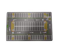 harayaa Tapis de Parking à L'échelle 1:64, Tapis D'exposition pour Maquette de Voiture, Simulation de Garage de Parking, Tapis En Caoutchouc Enroulabl, Gris Foncé