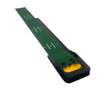 harayaa Tapis de Putting de Golf Tapis d'Entraînement Tapis de Pratique Accessoire d'Entraînement avec Repères de Distance et Double Cible Conception Pliable