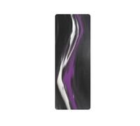 harayaa Tapis d'Exercice en Caoutchouc Multifonction Matelassé Surface de Maintien pour Postures Stables Finition Propre avec Bords Arrondis Adapté au Pilates Entraînements Quotidiens, Violet Iris