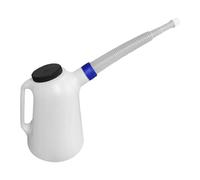 harayaa Tasse à Mesurer l'huile avec Couvercle et Bec Long, Distributeur D'huile Automobile pour, 4l 29cmx18cm