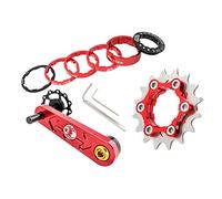 harayaa Tendeur de Cassette Simple pour Vélo, Rouge 16T