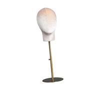 harayaa Tête de Mannequin Multifonctionnelle, Stable, avec Base En Métal et Support En Velours pour Casques Audio, Chapeaux et Présentoirs pour La Maison Ou L, couleur de peau