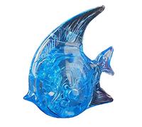 harayaa Tour Puzzle Décorative en Cristal // Kit de Construction de Grande Taille, Bleu, 9.1x9.5cm