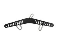 harayaa Traction Dorsale Réglable Barre de Tirage Poignée de Rameur Accessoire de Câble Poignée Ergonomique Plaque Rigide en Métal Finition Mate Antidérapante , 52 Multi-Positions