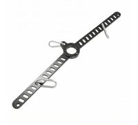 harayaa Traction Dorsale Réglable Barre de Tirage Poignée de Rameur Accessoire de Câble Poignée Ergonomique Plaque Rigide en Métal Finition Mate Antidérapante , 76 Multi-Positions