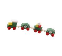 harayaa Train Miniature à Vapeur, Modèle Réduit de Train de Noël, Décoration de Train Mécanique à Faire Soi-même, Mobilier Artisanal Adapté Aux Micro-, Vert