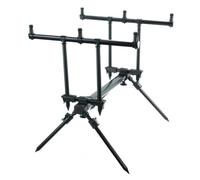 harayaa Trépied Pêche avec Trois Têtes Pliable Repose-Canne Télescopique Portable pr Pêcheurs