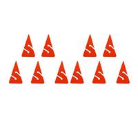 harayaa Triangle de 10 Pièces pour Accessoires de Plongée Souterraine et sur épaves, Orange, 8,5 x 5 cm