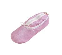 harayaa Trousse Danseuse avec Nœud Portable, Rose, Rose Pêche Scintillant | Finition Pailletée Scintillante, Pochette En Forme Ballet, Léger, Sac Cosmétique avec Fermeture Éclair