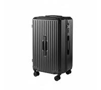 harayaa Valise à roulettes Valise Trolley Bagage Rigide Cabine avec Coque Pc Trois Couches Anti-Rayures Roues Universelles Silencieuses Support Téléphone, Noir, 22 Pouces
