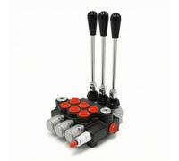 harayaa Vanne de Contrôle Hydraulique Manuel Directionnel Distributeur Levier Bloc Commandes Ergonomiques Réactives pour Contrôle des Conduites Atelier Équipement Agricole Réparation Entretien, P40-3