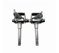 harayaa Vehicle Steering Bearing Roulement Direction Kart Assemblage Joint Avant Colonne Moyeu Support Soudé Base et Arbre, M17, Axe De Fusée D Essieu + Support Fixe, Paire, Modèle À Angle Droit