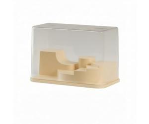 harayaa Vitrine de Présentation Boîte d'Exposition Coffret de Collection Boîte de Rangement Paliers Style Château pour Disposition Organisée Coque, 26 X 13.5 X 17 Cm, Style to 1