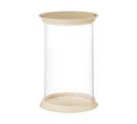 harayaa Vitrine d'Exposition Présentoir de Bureau Boîte de Stockage Support pour Poupées Empilable pour Économiser l'Espace et Offrir une Vue Dégagée Adapté, Sans Support