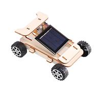 harayaa Voiture Solaire Miniature Kit Jouet d'Assemblage Véhicule DIY Solaire sans Batterie Panneau Solaire Plastique Convient Éducation Environnementale