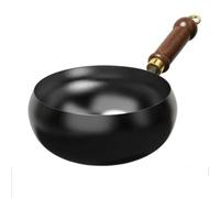 harayaa Wok en Fonte avec Couvercle Poêle Sauteuse Marmite Cuisson Polyvalente Haute Température Surface Préparée Antiadérente Répartition Uniforme Adapté à