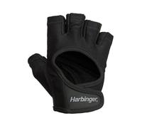 Harbinger Gants d'haltérophilie Power - Protection de la Paume en Cuir - Gants de Fitness - Noir - Taille S