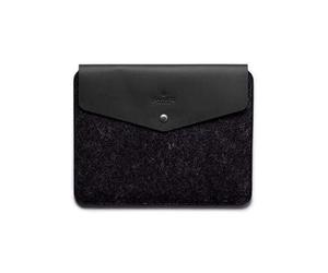 Harber London - Étui en cuir pour iPad | Compatible avec iPad PRO 12.9" (2015/2017) | Noir | Fabriqué à la main avec des matériaux certifiés durables et respectueux de l'environnement