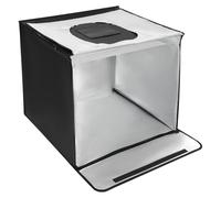 HarBin-Star Boîte photo, 60 x 60 x 60 cm, pliable, tente lumineuse avec 60 LED et 5 fonds, température de couleur 5500 K, pour la photographie de produits et les petits objets