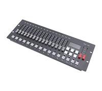 HarBin-Star DMX Contrôleur DMX512 256 canaux Console DJ Light Controller 16 programmes de mémoire et 100 étapes de programmation DMX Pupitre de lumière pour fête familiale, discothèque, scène