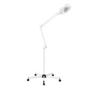 HarBin-Star Lampe loupe 5-8X LED mobile avec 5 roues, lampe loupe loupe lumière froide pour salons de beauté, broderie artisanale