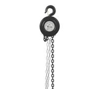 HarBin-Star Palan à chaîne 1T, 3 m, noir : capacité de charge 1000 kg, longueur de chaîne 3 m, levage facile, compatible avec Voiture, Camionnette, Camion, Motocyclette, Embarcation, etc.