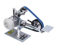 HarBin-Star Ponceuse à bande avec 2 bandes abrasives 550 W - Ponceuse électrique pour bois - Vitesse réglable - Pour métal et bois - Mini ponceuse à bande