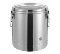 HarBin-Star Seau isotherme en acier inoxydable de 20 l avec couvercle, seau de cuisine, temps de conservation de la température 12 h, seau à nourriture, double isolation (30 l)