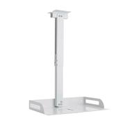 HarBin-Star Support universel pour projecteur avec tablette, support de projecteur de plafond, réglable en hauteur, charge maximale de 14 kg, 35 x 22 cm (blanc)
