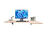 HarBin-Star - Table murale pliable en bois - 100 x 60 cm - Peu encombrante - Montage mural - Pour buanderie, bureau - Couleur noyer clair