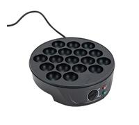 HarBin-Star Takoyaki Poêle électrique avec 18 grilles, machine à takoyaki domestique, 750 W, mini takoyaki électrique pour takoyaki et puffs à gâteaux