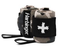 Harbinger 18" Red LineBandes de Poignet - La Bande élastique de qualité compétition stabilise Les Poignets, avec Fermeture à Crochet et Anneau, idéale pour Les levages Lourds. 45,72 cm, Camo