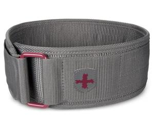 Harbinger 4" Nylon Women's Ceinture de Musculation- Protège Le Bas du Dos et l'abdomen, Nylon épais et Flexible pour Confort et durabilité, Parfait pour Le Levage Lourd,XS,Merlot