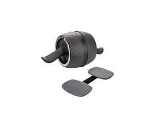 Harbinger Ab Carver Pro Rouleau abdominal large- Stabilité pour les entraînements, moteur cinétique intérieur, poignées ergonomiques, genouillère en mousse incluse pour confort,Taille unique,Noir