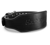 Harbinger Ceinture de Musculation Pro en Cuir 7mm pour Squats, Soulevés de Terre, Powerlifting et Olympiques - Boucle Double et Ajustable - Unisexe, Noir, Petit
