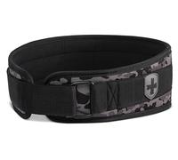 Harbinger Foam Core Ceinture d'haltérophilie de 11,43 cm - Ajustement profilé avec 9 entretoises de soutien en mousse pour la stabilité du dos et du tronc, boucle à rouleau en acier, doublure en