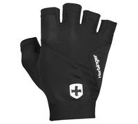 Harbinger Gants de Musculation Flexfit - Paume en Cuir, Maille Respirante, Tirants, Poignet Flexible - Protection Légère pour Gym & Circuit, Unisexe, Noir, Moyen