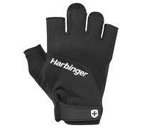 Harbinger Gants d'Haltérophilie 2.0 - Paume rembourrée TechGel, Design Multi-pièces, élasticité 4 Directions, Sangles de Poignet - Protection Robuste pour Les Mains - Unisexe, Noir, Petit