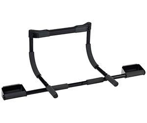 Harbinger Multi-Gym Pro- Utilisation polyvalente pour tractions, abdos, pompes et dips, protection de porte brevetée, design ajustable, entraînements à domicile,Taille unique,Noir